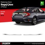 Honda Civic 2 Prç 2016 Üzeri Krom Bagaj Çıtası