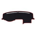 Honda Civic 2003-2005 Modelleri Icin Uygun Torpido Koruma Halisi Siyah Kenar Renk Kirmizi