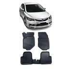 Honda Civic 2007-2011 Arası Araca Özel Kauçuk 4d Havuzlu Paspas Takımı