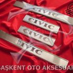 Honda Civic 2012-2016 4 Parça Krom Kapı Eşiği