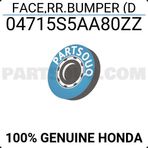 Honda Civic Arka Tampon Sedan Astarlı 2001 2003- (Oem No: 04715S5Aa80Zz)