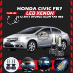 Honda Civic Fb7 2012-2015 Uzun Far Uyumlu Şimşek Etkili Led Xenon Pro Series Hb3