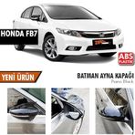 Honda Civic Fb7 2012-2016 Batman Yarasa Ayna Kapağı Piano Black Abs Plastik