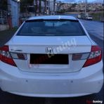 Honda Civic Fb7 Cam Üstü Spoiler. Yarasa Cam Üstü. Parlak Siyah
