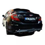 Honda Civic Fb7 İcin (2012-2016) Custom Arka Tampon Eki - Difuzor (Plastik)