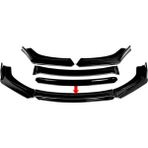 Honda Civic Fc5 2016-2021 Siyah Şeritli Ön Ek Ön Lip Piona Black 4 Prç