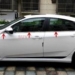 Honda Civic FC5 2016 8 Parça Krom Cam Çıtası