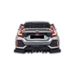 Honda Civic Fc5 6 Parça Arka Tampon Flap (PLASTİK)