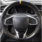 Honda Civic Fc5 Araca Özel Direksiyon Kılıfı (5D Kristal Karbon Nokta)