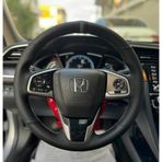 Honda Civic Fc5 Araca Özel Direksiyon Kılıfı (Karbon Nokta Gri Yüzük)