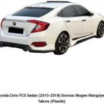 Honda Civic Fc5 Sedan (2015-2018) Sonrası Mugen Marşpiyel Takımı (plastik)