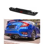 Honda Civic FC5 Turbo Difüzör 2017 Arka Tampon Eki Siyah