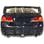 Honda Civic Fd6 2006-2012 Uyumlu Boyasız Plastik Sağ-Sol Çıkışlı Mugen Rr Arka Ek