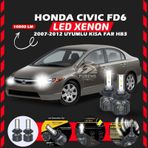 Honda Civic Fd6 2007-2012 Kısa Far Uyumlu Şimşek Etkili Led Xenon Premium Series Hb3