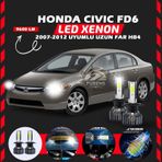 Honda Civic Fd6 2007-2012 Uzun Far Uyumlu Şimşek Etkili Led Xenon Pro Series Hb4