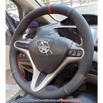 Honda Civic FD6 Araca Özel Direksiyon Kılıfı (Noktalı Düz Yüzüklü)