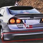 HONDA CİVİC FD6 ARKA TAMPON EKİ FİBERGLASS BOYASIZ