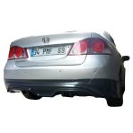 Honda Civic Fd6 İcin (2006-2011) Custom Arka Tampon Eki - Difuzor (Plastik)