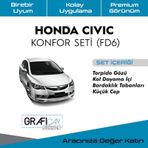 Honda Civic Fd6 Konfor Seti -Araç Içi Ses Kumaş Kaplama renk-lacivert