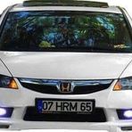 Honda Civic Fd6 Mugen (2009-2011) Uyumlu Makyajlı Ön Tampon Ek (Plastik)