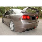 Honda Civic Fd6 Mugen Rr Arka Ek Mat Siyah Sağ Çift Egzoz Çıkışlı 2006 - 2011