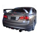 Honda Civic Fd6 Sağdan Çift Çıkış Mugen RR Arka Ek (Plastik)