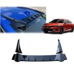 Honda Civic Fe1 2022 Ve Sonrası Uyumlu Cam Üstü Spoyler Parlak Siyah Piano Black 3 Parça