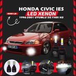 Honda Civic İes 1996-2001 Sis Farı Uyumlu Şimşek Etkili Led Xenon Light Series H3