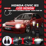 Honda Civic İes 1996-2001 Uzun-kısa Far Uyumlu Şimşek Etkili Led Xenon Lightseries H4