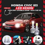 Honda Civic İes 1996-2001 Uzun-kısa Far Uyumlu Şimşek Etkili Led Xenon Performance Series H4