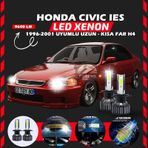 Honda Civic İes 1996-2001 Uzun-kısa Far Uyumlu Şimşek Etkili Led Xenon Pro Series H4