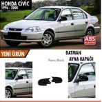 Honda Civic İes Ek 1996-2000 Batman Yarasa Ayna Kapağı Piano Black Abs Plastik