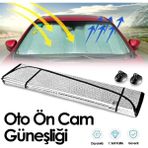 Honda Civic Rs Hb 2016-2017-2018-2019-2020-2021 Ön Cam Katlanır Güneşlik, Mıknatıslı Park Numaratör Ile Beraber