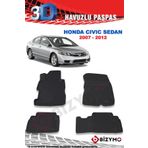 Honda Civic Sedan 2007-2012 Premium 3D Havuzlu Oto Paspas Bizymo