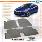 Honda Civic Sedan Refref 4D Havuzlu Paspas 2016 ve Üstü Siyah