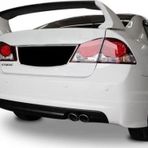 Honda Civic Uyumlu Fd6 (2006-2011) Mugen Arka Tampon Eki - Difüzör (Plastik)