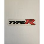 Honda Civic Uyumlu İthal Typer Logo Parlak Siyah - Kırmızı R