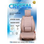 Honda Civic Vtec2 (2001-2006) Uyumlu Tam Set Oto Koltuk Kılıfı Crystal Serisi .4 - Bej