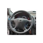Honda Civic Vtec2 Araca Özel Direksiyon Kılıfı Direksiyon Uyumlu (NOKTALI DÜZ SİYAH DERİ)