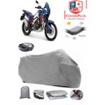 Honda CRF1100L Africa Branda Gri Arka Çanta Uyumlu(Topcase) Motosiket Brandası Motor Örtüsü Çadır Su Geçirmez Motosiklet Kılıfı Motor Brandası,lastikli,taşıma Torbalı