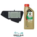 Honda Dio 110 Castrol Yağ Ve Hava Filtre Bakım Seti Bs0011