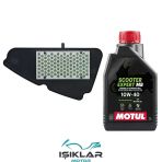 Honda Dio 110 Motul Yağ Ve Hava Filtre Bakım Seti Bs0011