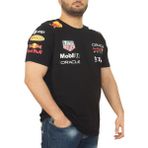 Honda Erkek Bisiklet Yakalı Honda Redbull Baskılı Kısa Kollu Siyah Tişört Ety-Hndr - 6XL