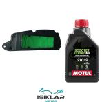 Honda Forza 250 21-24 Motul Yağ Ve Hava Filtre Bakım Seti Bs0007