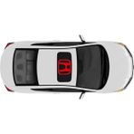 Honda Için Uyumlu Aksesuar Sunroof Oto Sticker Kırmızı - Renkli - Standart