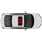 Honda İçin Uyumlu Aksesuar Sunroof Oto Sticker Kırmızı