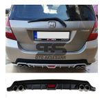Honda Jazz Difüzör Arka Tampon Eki 4 Egzoz Çıkışlı Siyah Tip