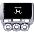 Honda Jazz Manuel Klima 9"inch Android 14 Multimedya Sistemi 4-64 Navimex (2002-2008-SİLVER) - Şeffaf