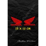 Honda Kanat Sticker Folyo - Kırmızı - 15 X 12 Cm 2'li Set