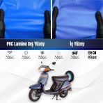 Honda Kinetic Dx Motosiklet Brandası Su Geçirmez Branda Mavi Branda Motor Branda - Bağlantı Klipsi